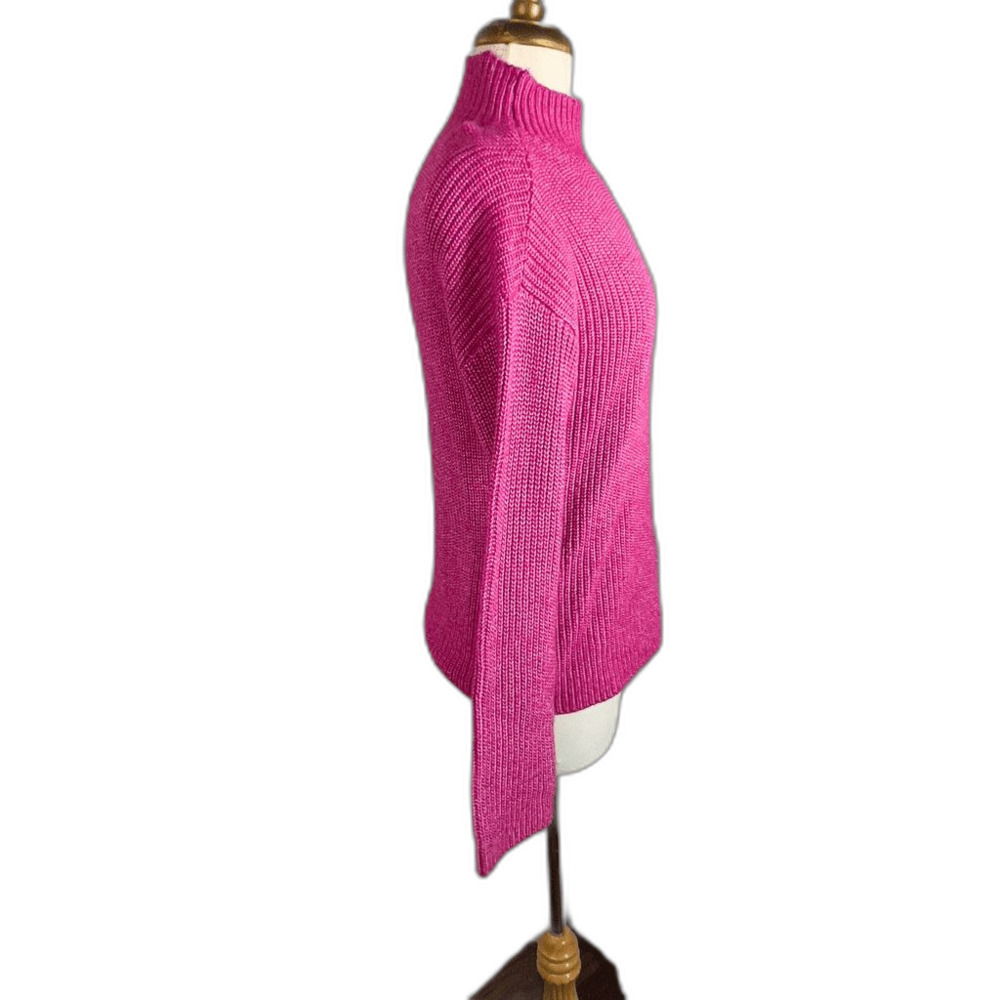 St. Johns Bay Sweaters Petite S Raspberry Cottagecore Coquette Sweater - Picture 5 of 5